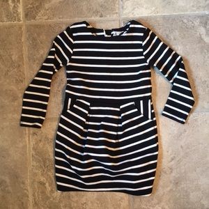 Girls 2-4yr striped long sleeve dress